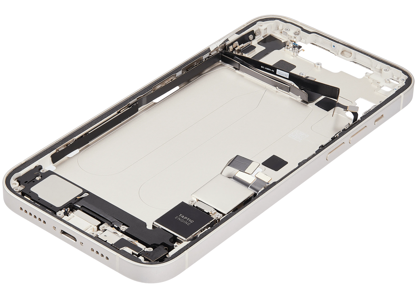 Mid-Frame Housing W/ Charging Port Flex & Small Parts For iPhone 14 Plus (US Version) (Pull) (Starlight)