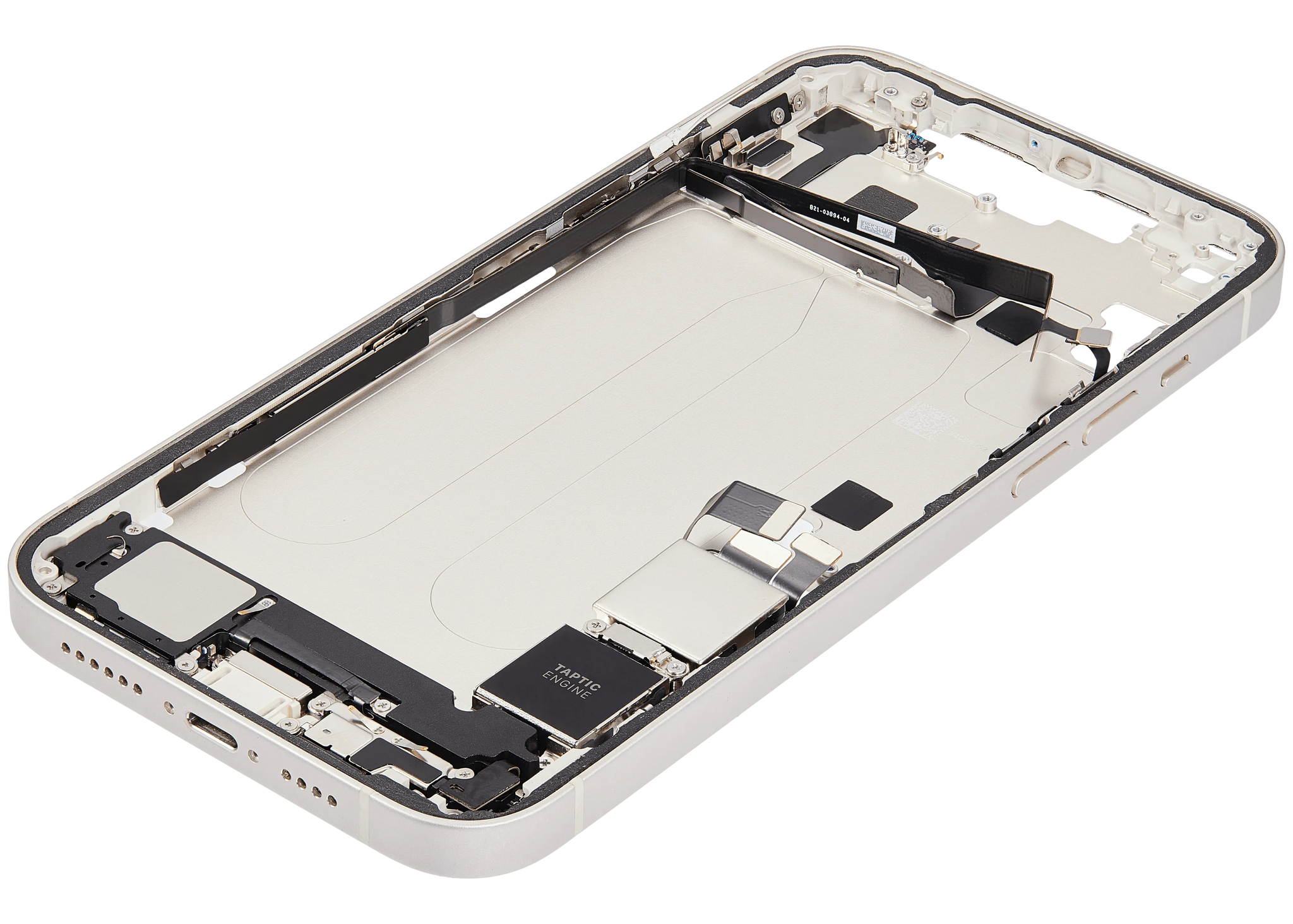 Mid-Frame Housing W/ Charging Port Flex & Small Parts For iPhone 14 Plus (US Version) (Pull) (Starlight)