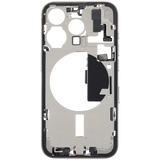 Mid-Frame Housing W/ Charging Port Flex & Small Parts For iPhone 15 Pro (EU / Global Version) (Pull) (White Titanium)
