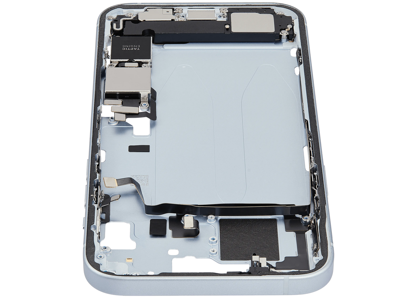 Mid-Frame Housing W/ Charging Port Flex & Small Parts For iPhone 15 Plus (US Version) (Pull) (Blue)