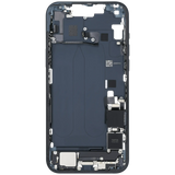 Mid-Frame Housing W/ Charging Port Flex & Small Parts For iPhone 14 Plus (EU / Global Version) (Pull) (Midnight)