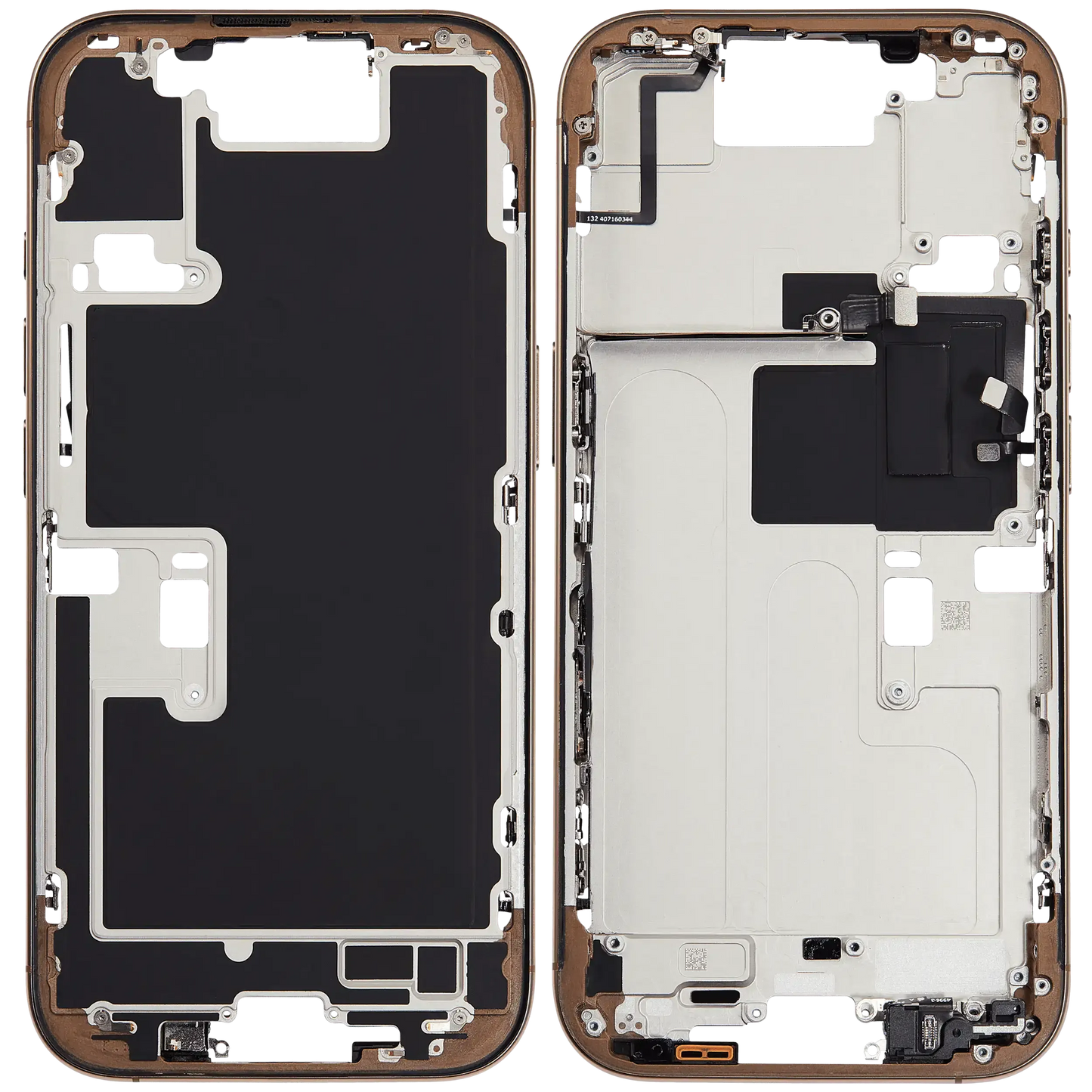 Mid-Frame Housing W/ Small Parts For iPhone 16 Pro (EU / Global Version) (Pull) (Desert Titanium)