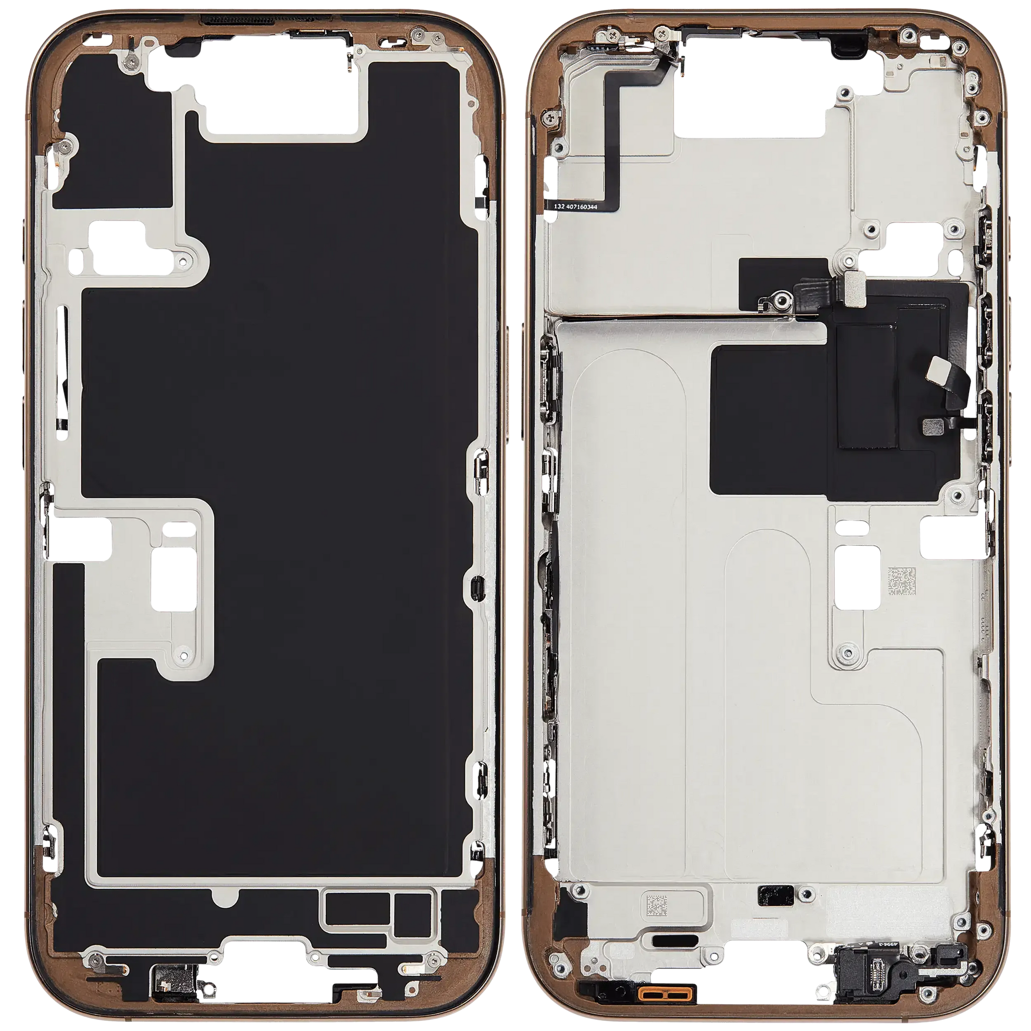 Mid-Frame Housing W/ Small Parts For iPhone 16 Pro (EU / Global Version) (Pull) (Desert Titanium)