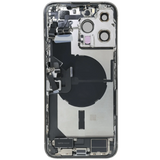 Back Housing W/ Charging Port Flex & Small Parts For iPhone 14 Pro Max (EU / Global Version) (Pull) (Silver)