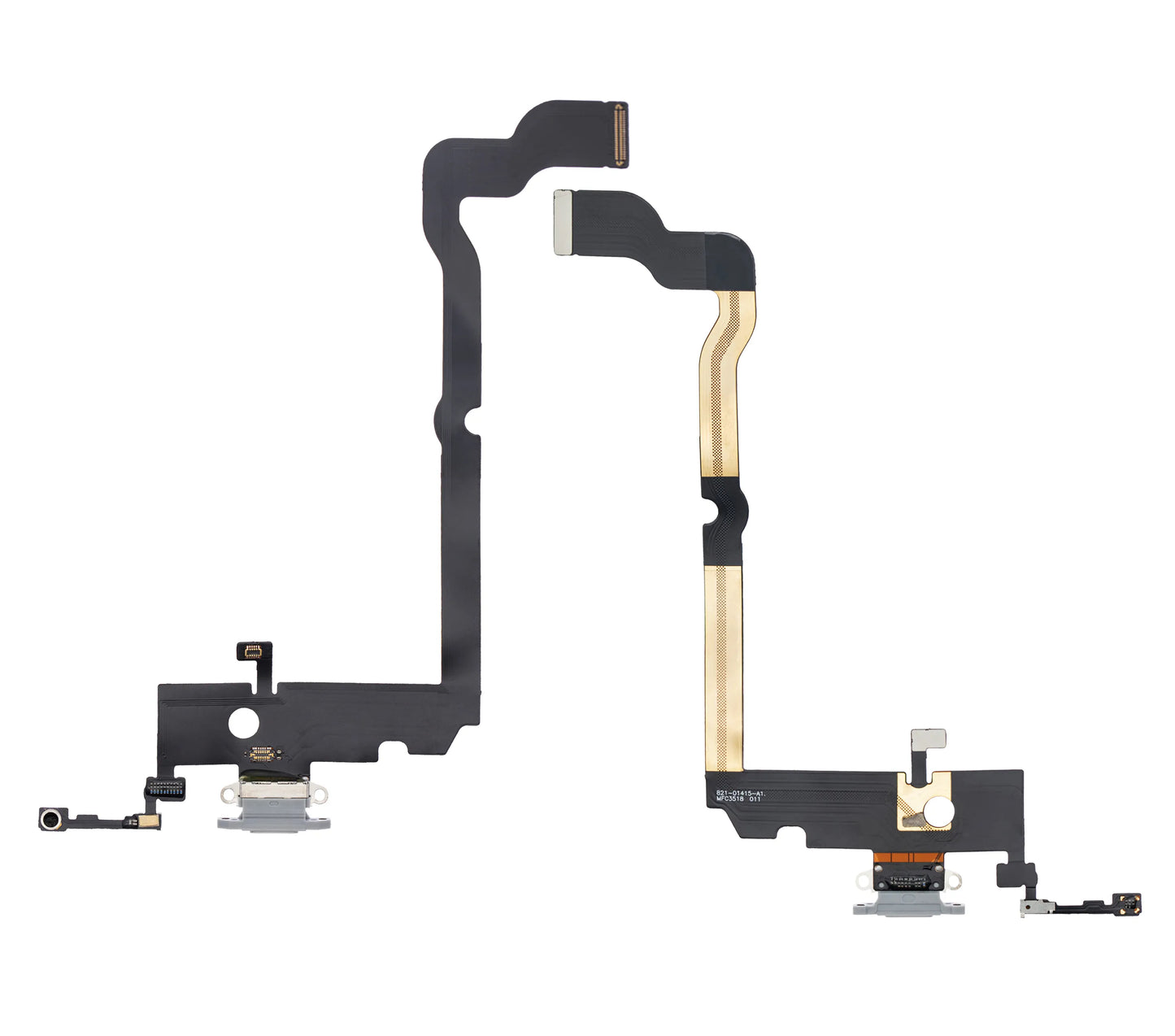 Charging Port Flex Cable For iPhone XS Max (Pull) (Silver)