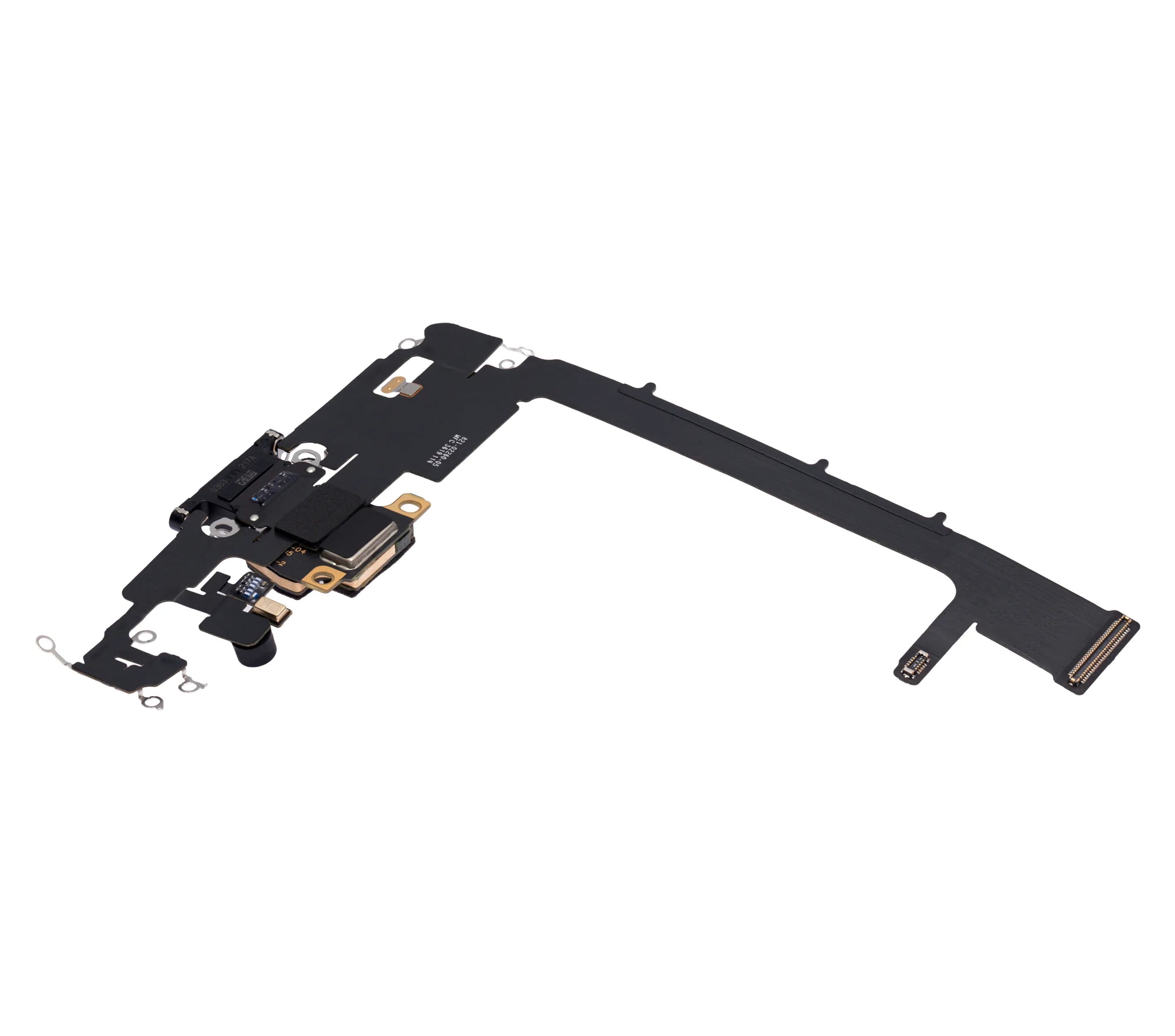 Charging Port Flex Cable With Board For iPhone 11 Pro Max (Used OEM) (Pull) (Space Gray)