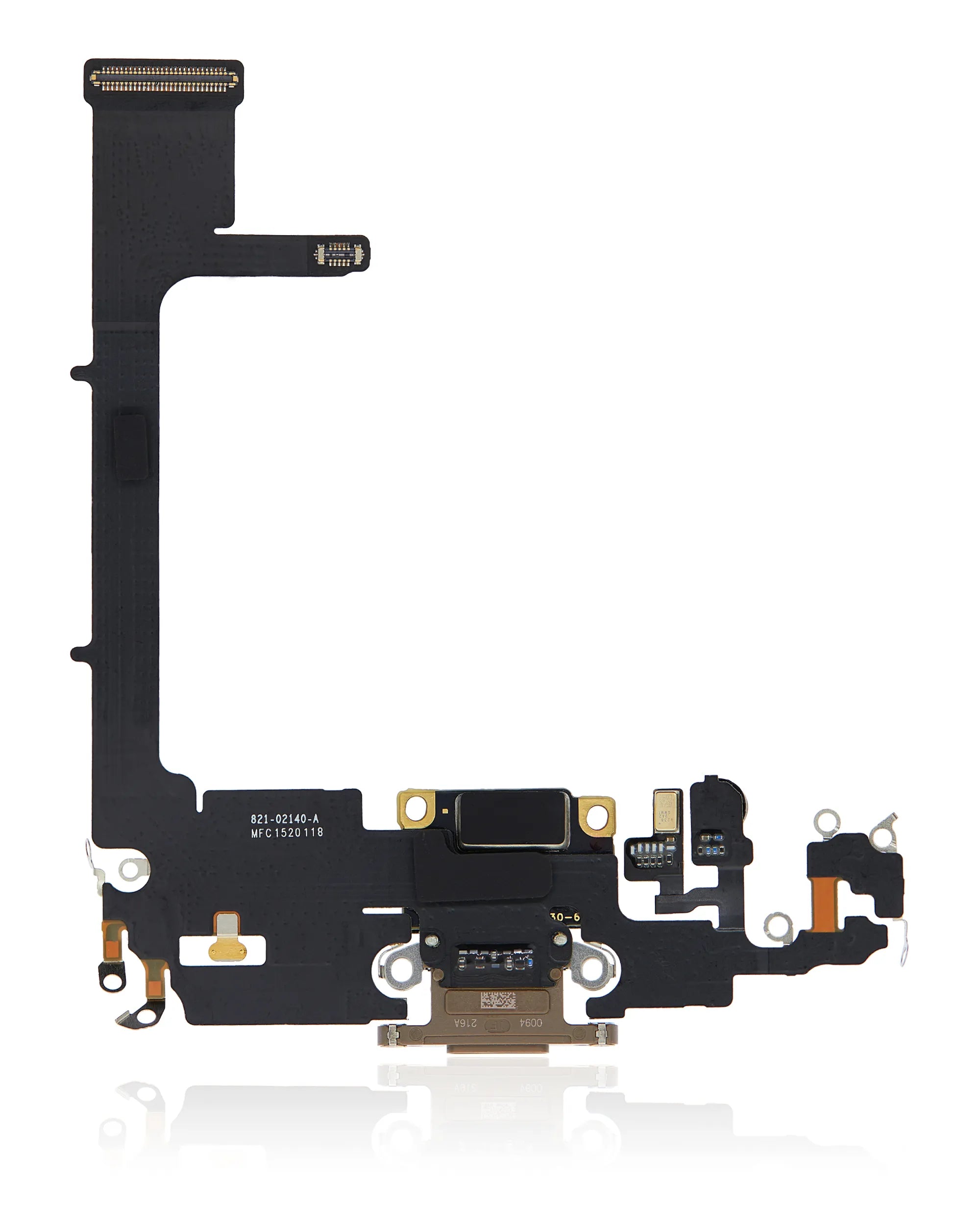 Charging Port Flex Cable With Board For iPhone 11 Pro (Used OEM) (Pull) (Gold)