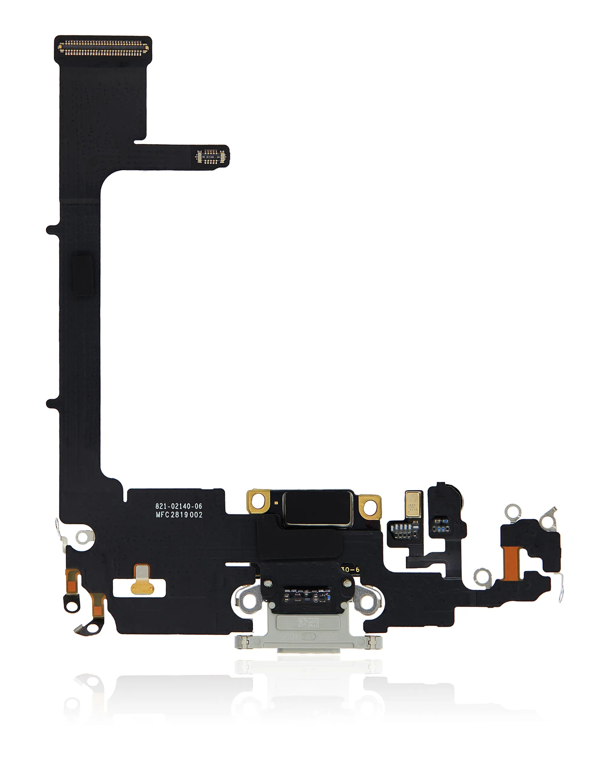 Charging Port Flex Cable With Board For iPhone 11 Pro (Used OEM) (Pull) (Silver)