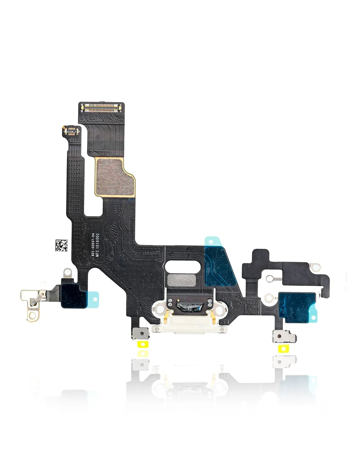 Charging Port Flex Cable For iPhone 11 (White) (Pull)