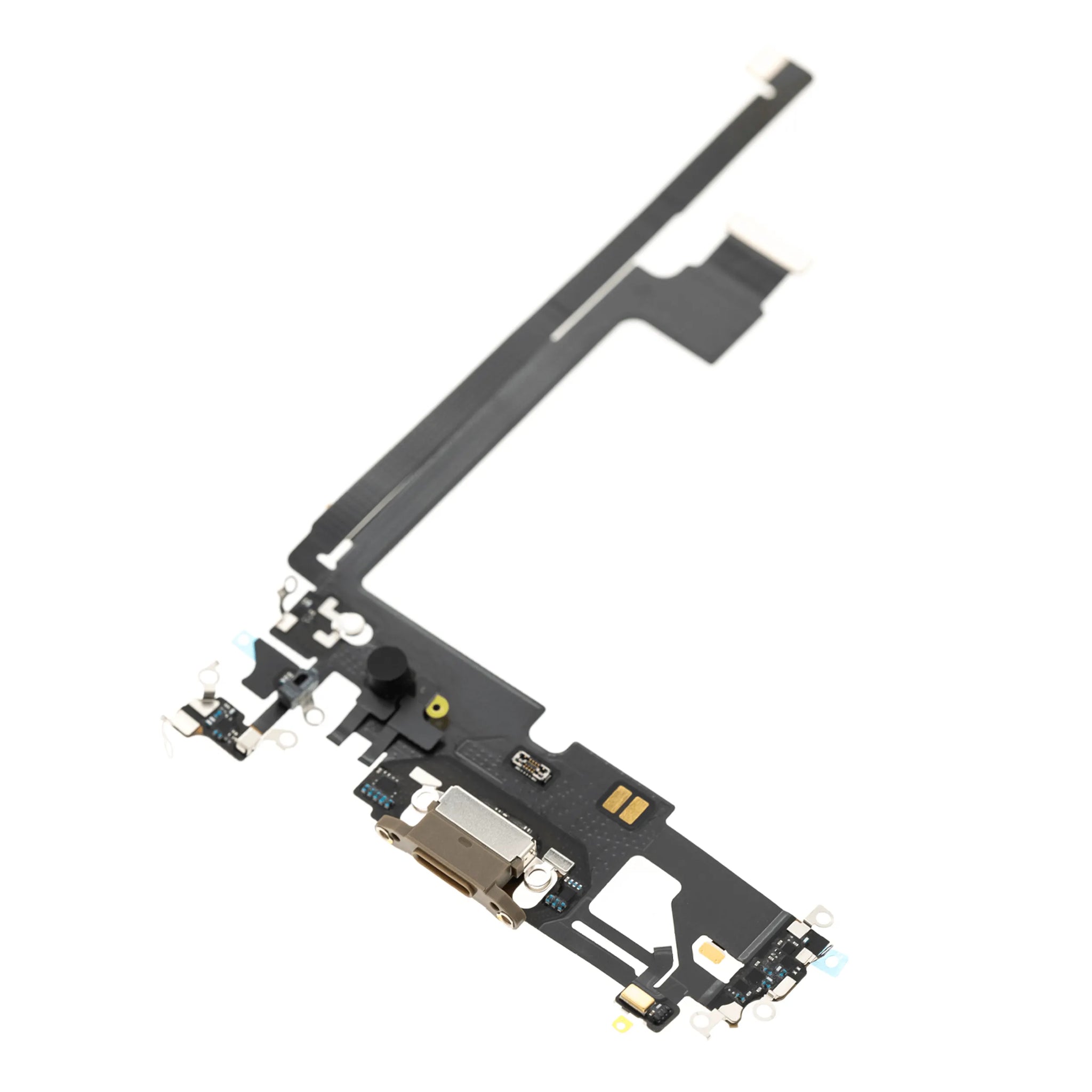 Charging Port Flex Cable For iPhone 12 Pro Max (Pull) (Silver)