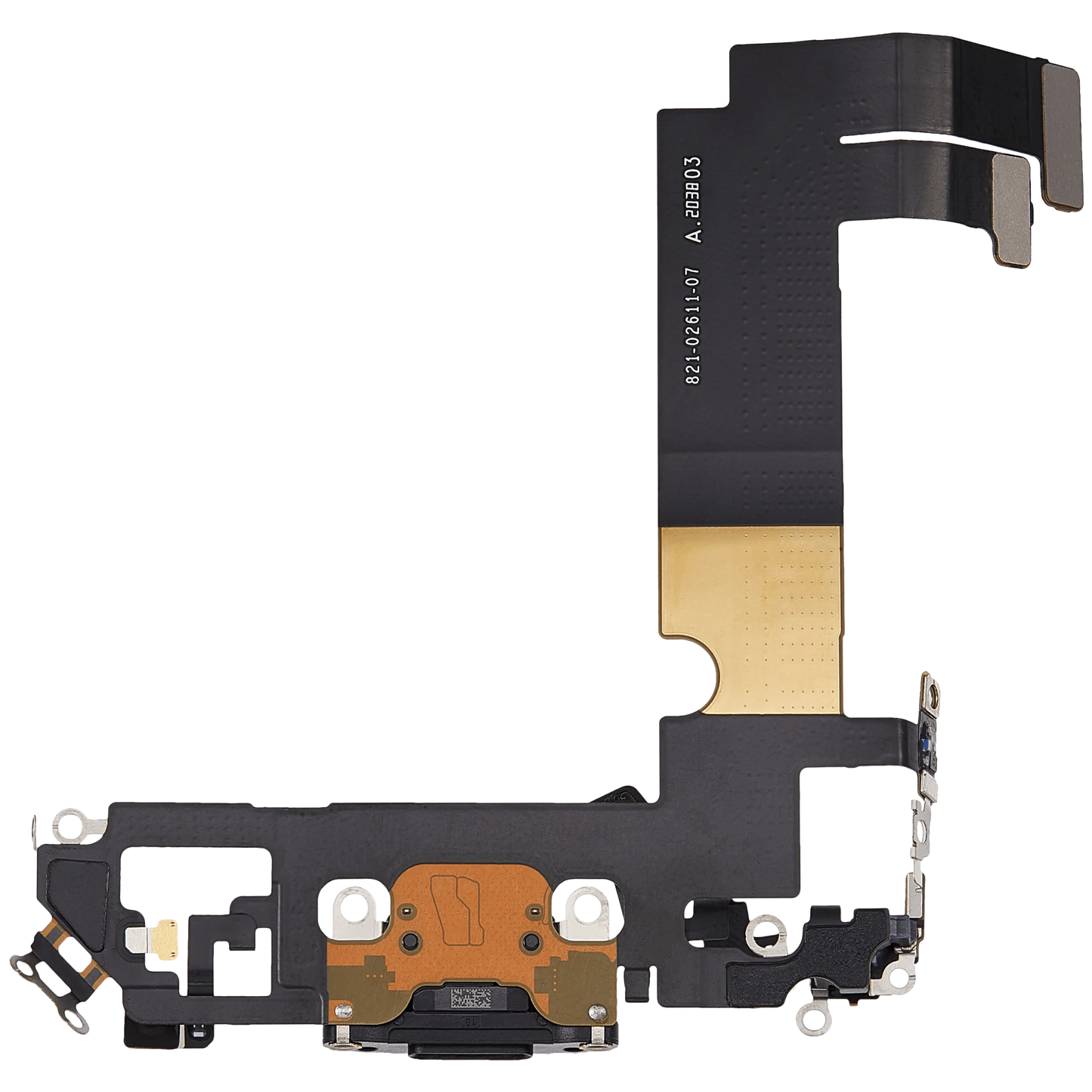 Charging Port Flex Cable For iPhone 12 Mini (Pull) (Black)