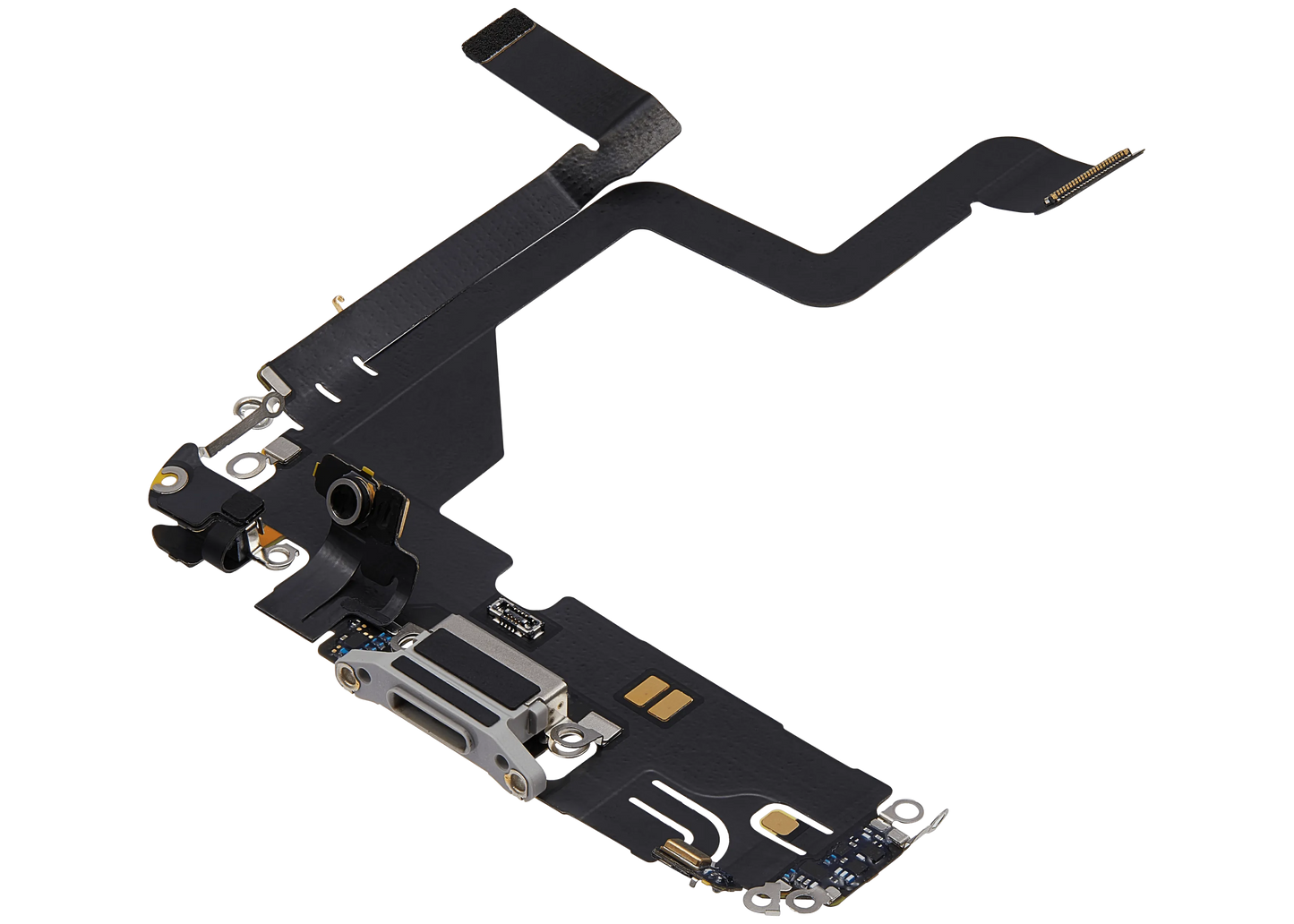 Charging Port Flex Cable For iPhone 14 Pro (Pull) (Silver)