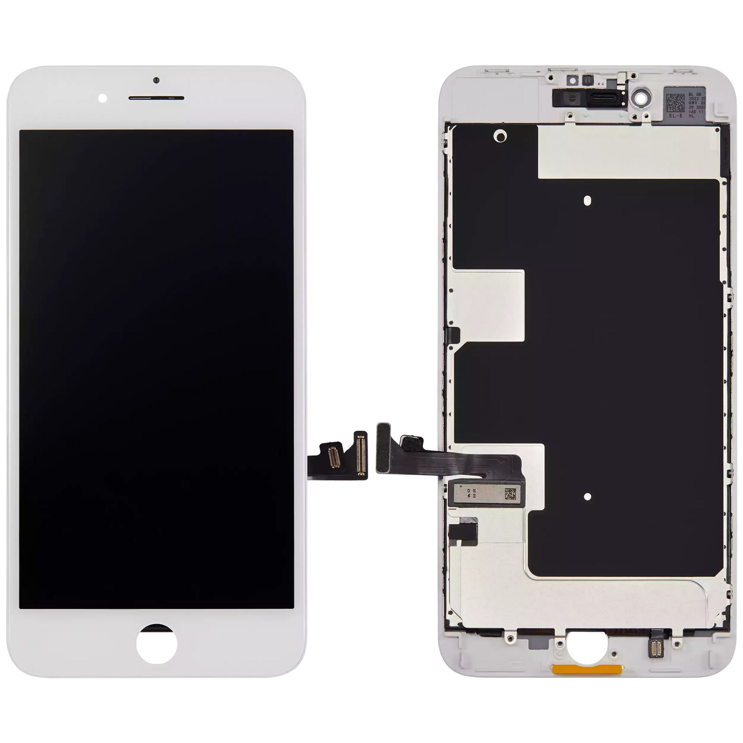 LCD Assembly With Steel Plate For iPhone 8 Plus (Incell) (White)