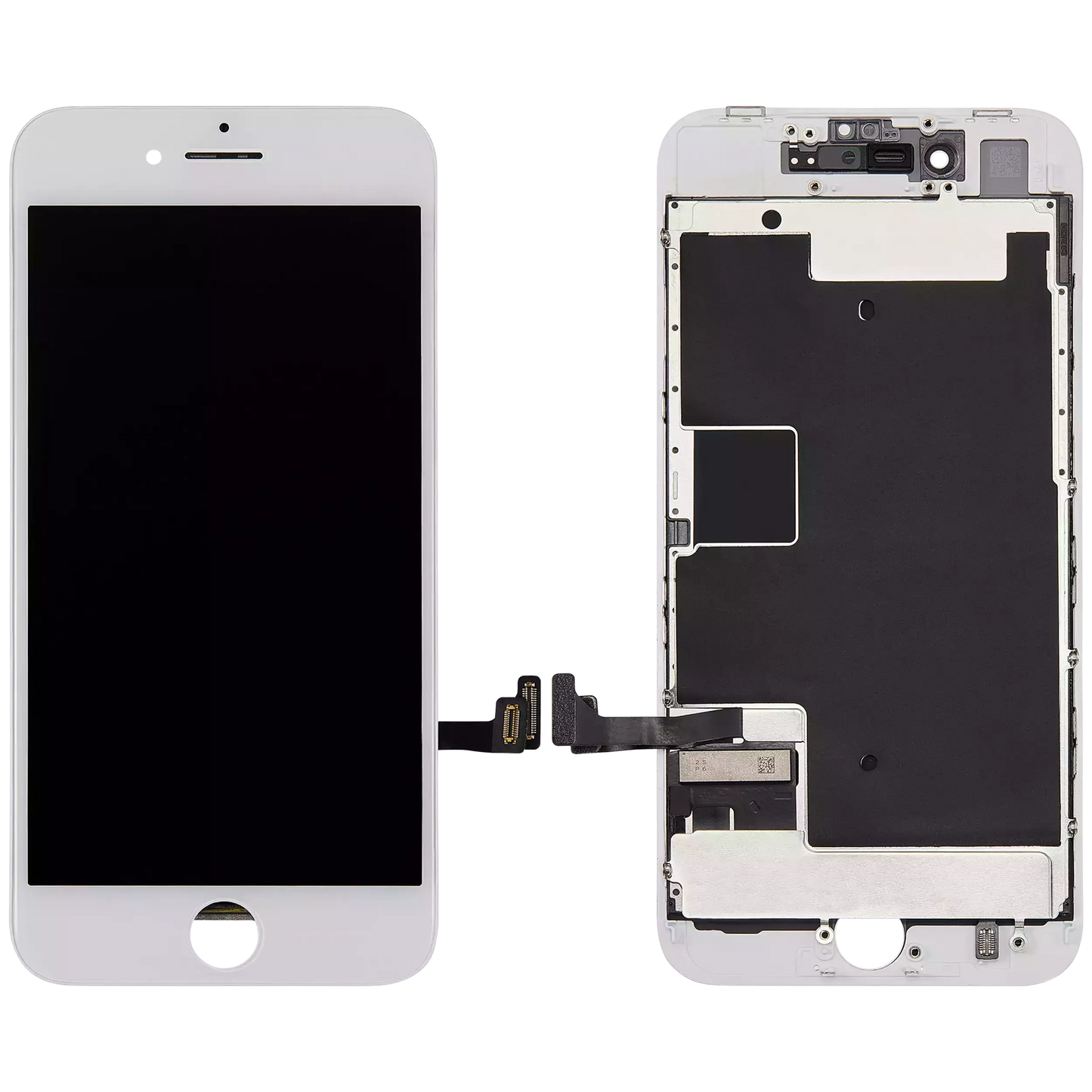 LCD Assembly With Steel Plate For iPhone 8 / SE (2020 / 2022) (Refurbished) (White)