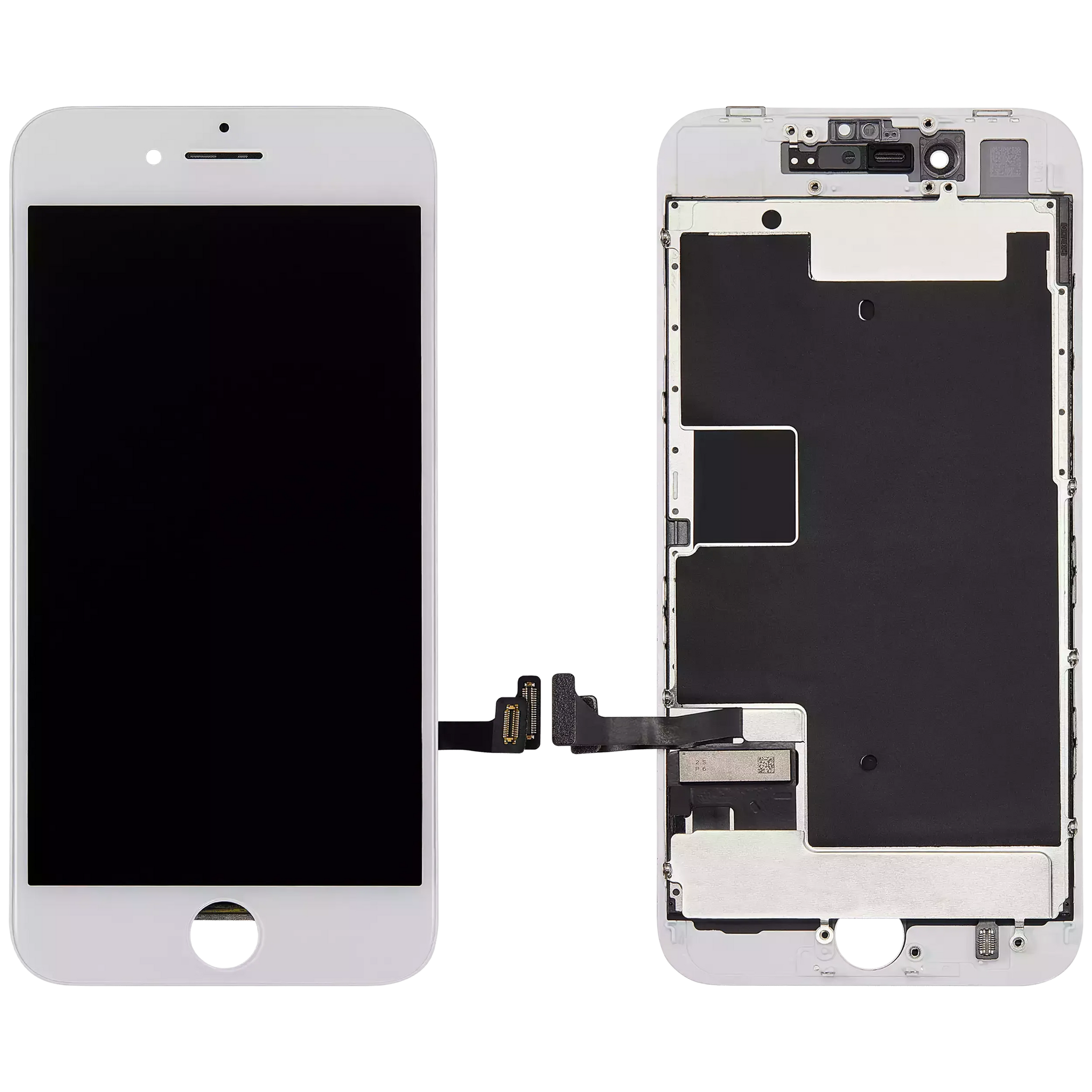 LCD Assembly With Steel Plate For iPhone 8 / SE (2020 / 2022) (Refurbished) (White)