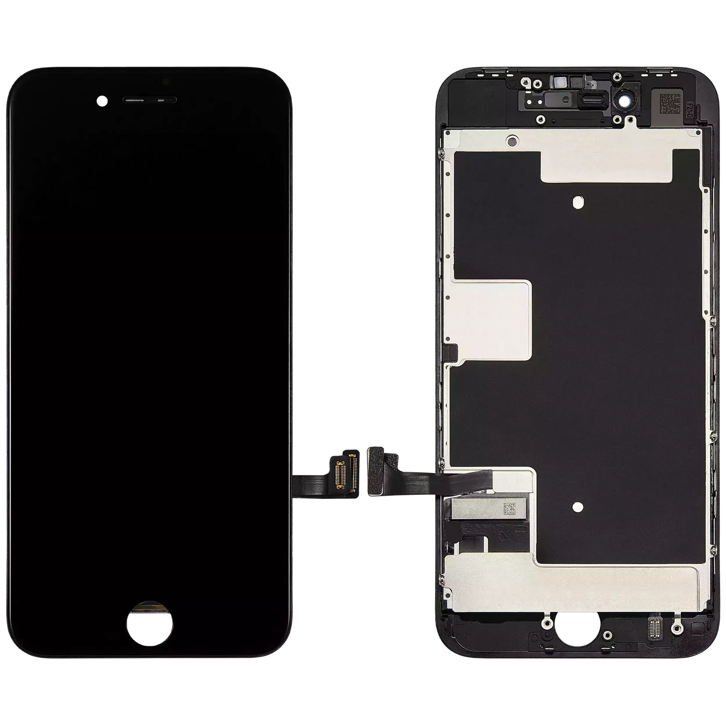 LCD Assembly With Steel Plate For iPhone 8 / SE (2020 / 2022) (Refurbished) (Black)
