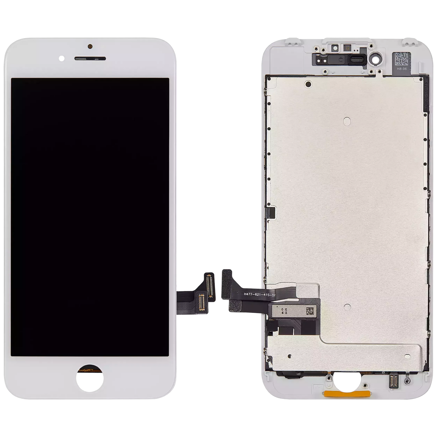 LCD Assembly With Steel Plate For iPhone 7 (Pro Incell) (White)