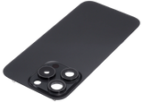 Back Glass w/ MagSafe Magnet For iPhone 15 Pro (Aftermarket) (Black Titanium) (No Logo)