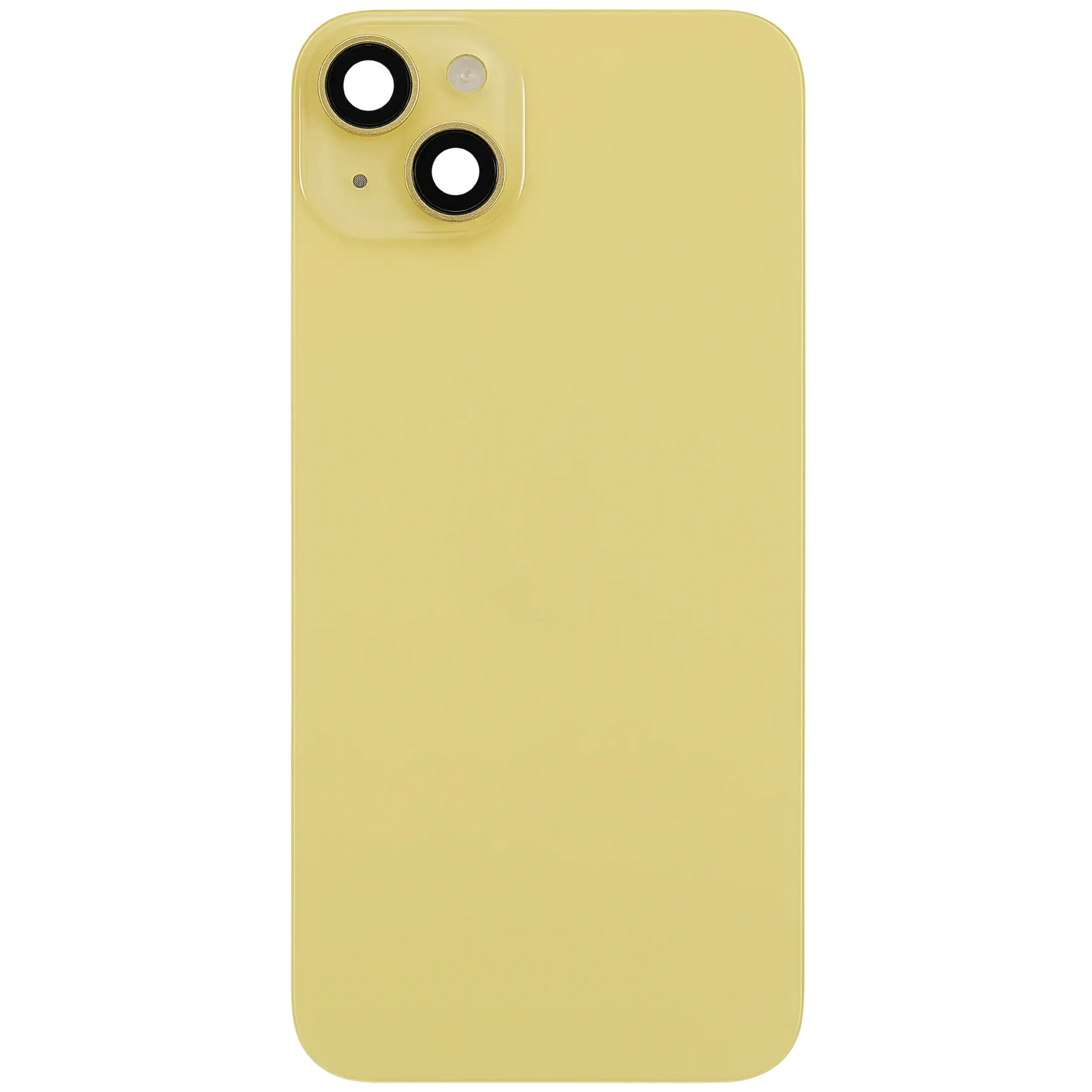 Back Glass w/ MagSafe Magnet & NFC & Flashlight Flex For iPhone 14 Plus (Pull) (Yellow)
