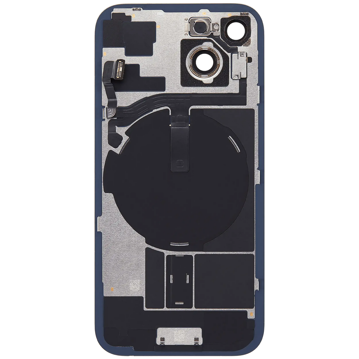 Back Glass w/ MagSafe Magnet & NFC & Flashlight Flex For iPhone 15 (Pull) (Blue)