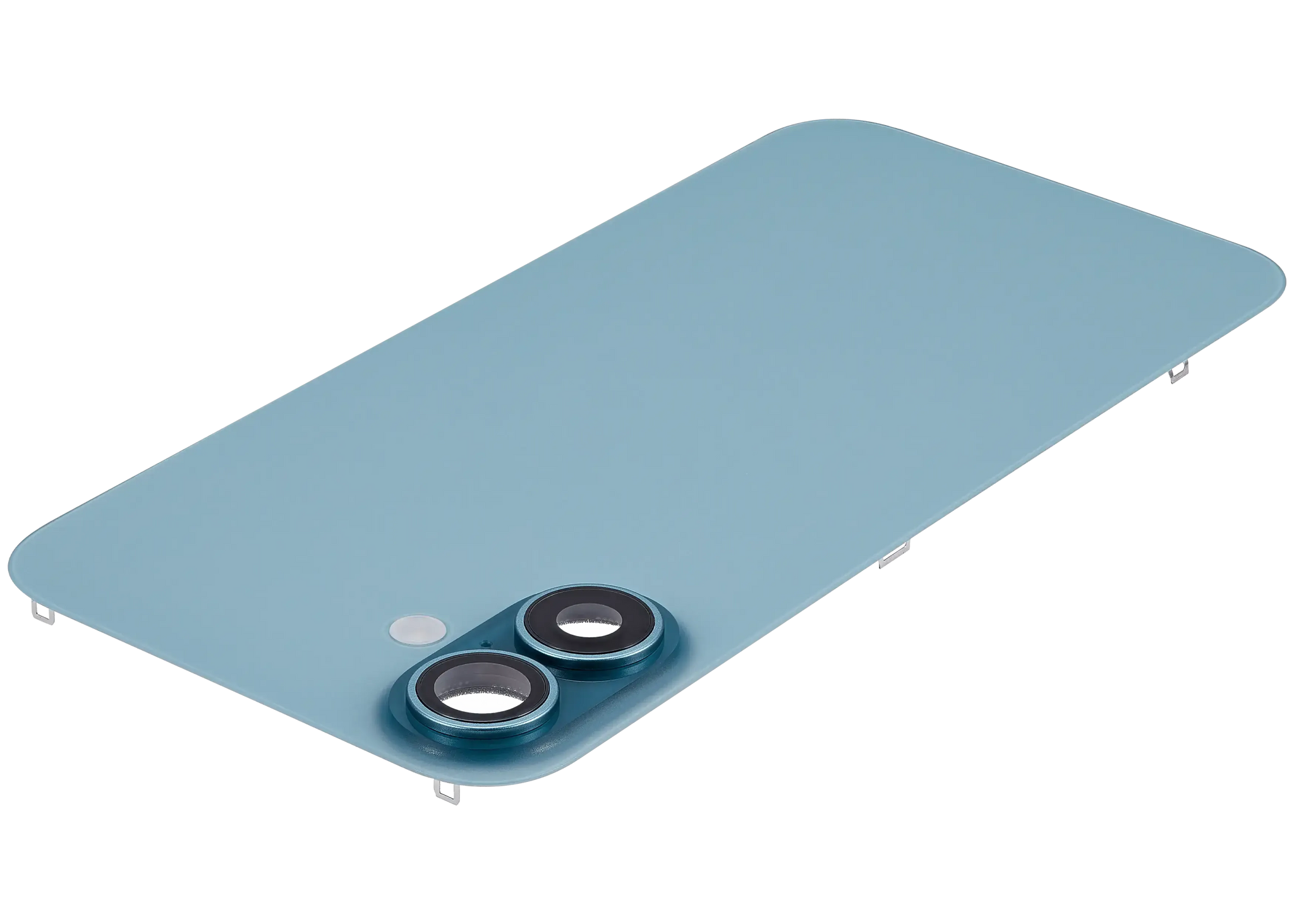 Back Glass w/ MagSafe Magnet & NFC & Flashlight Flex For iPhone 16 Plus (Pull) (Teal)