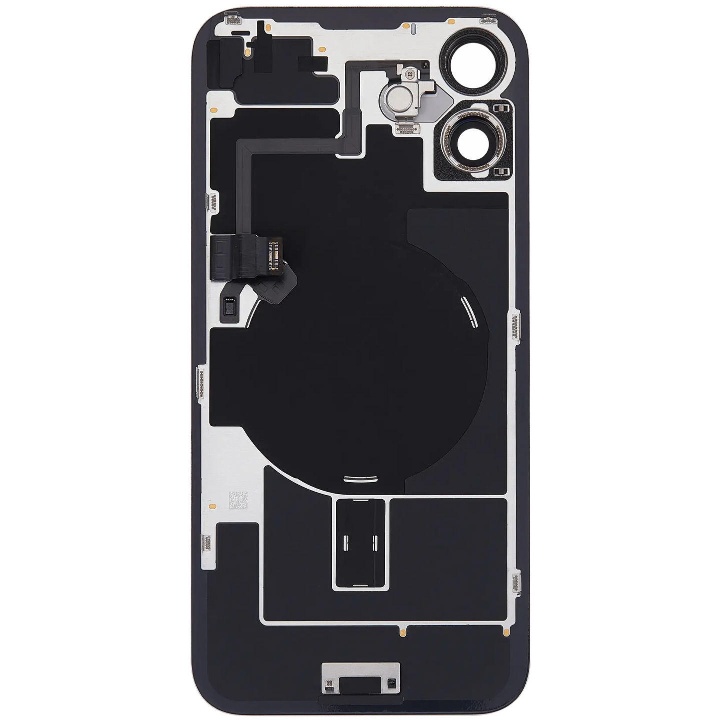 Back Glass w/ MagSafe Magnet & NFC & Flashlight Flex For iPhone 16 Plus (Pull) (Pink)