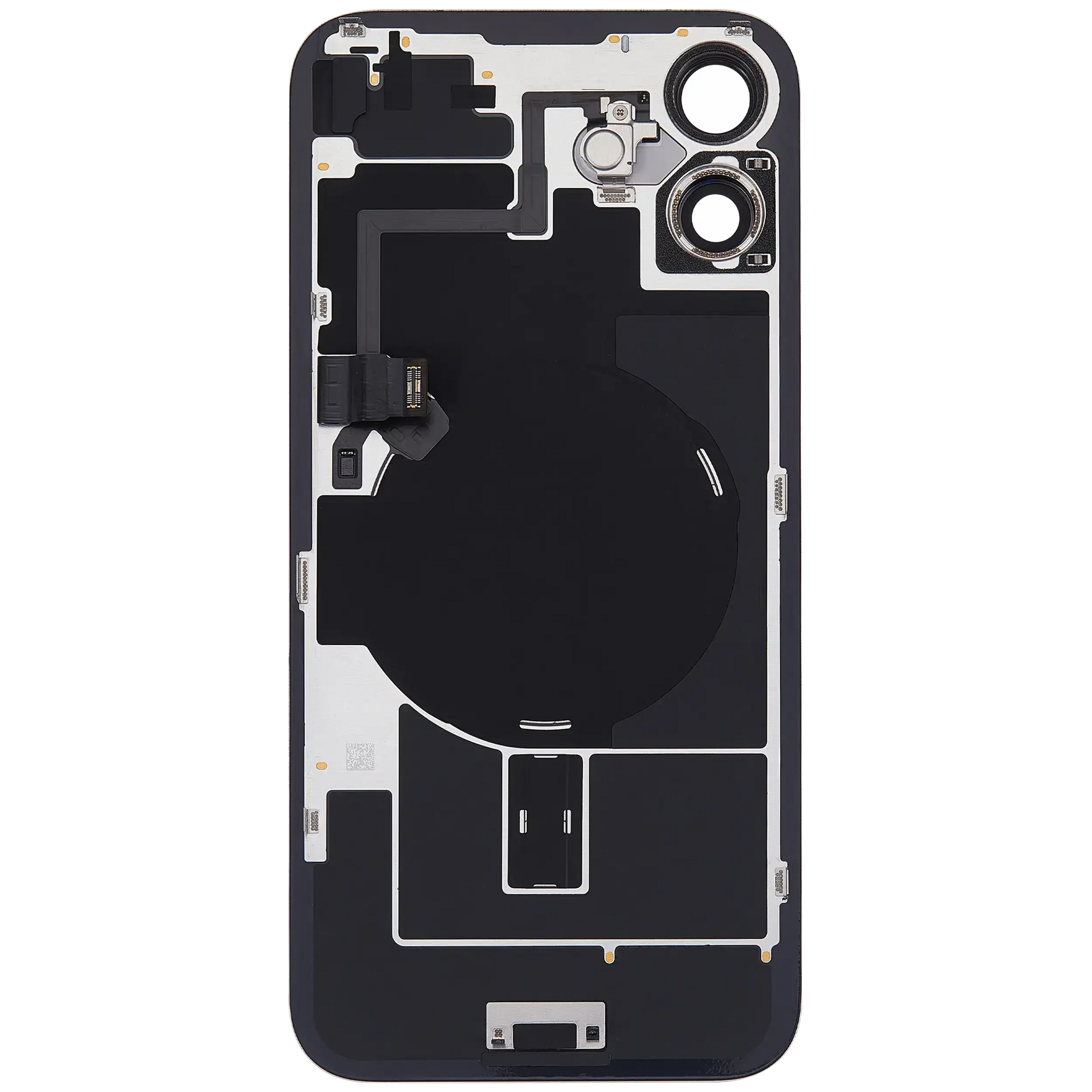 Back Glass w/ MagSafe Magnet & NFC & Flashlight Flex For iPhone 16 Plus (Pull) (Pink)