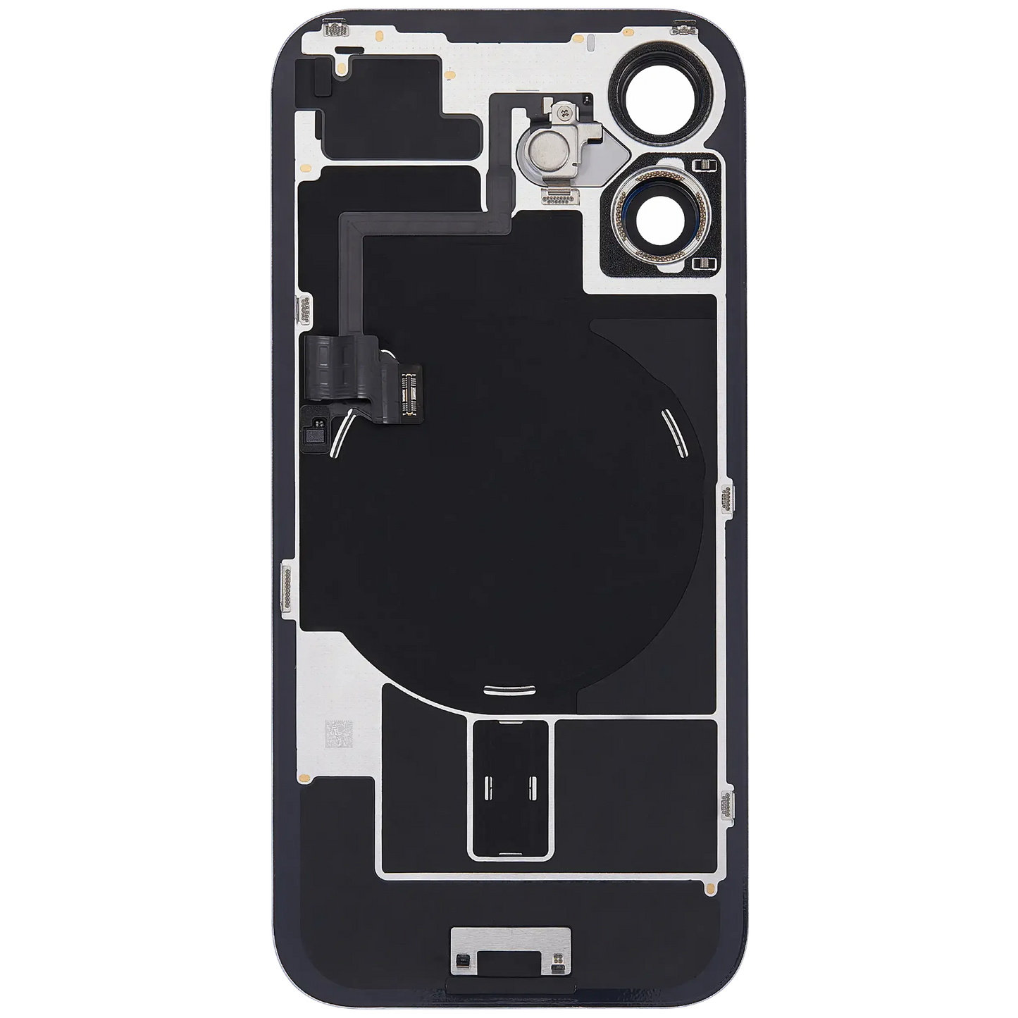 Back Glass w/ MagSafe Magnet & NFC & Flashlight Flex For iPhone 16 (Pull) (Ultramarine)