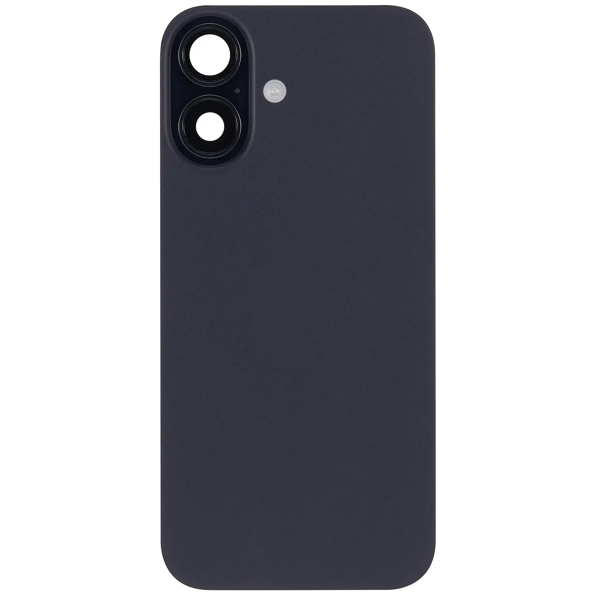 Back Glass w/ MagSafe Magnet & NFC & Flashlight Flex For iPhone 16 (Pull) (Black)