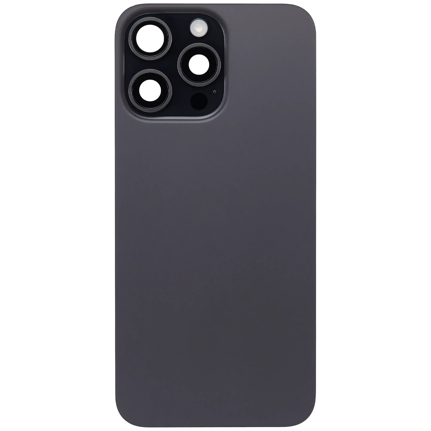 Back Glass w/ MagSafe Magnet & NFC & Flashlight Flex For iPhone 15 Pro Max (Pull) (Black Titanium)