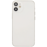 Back Housing W/ Charging Port Flex & Small Parts For iPhone 12 Mini (US Version) (Pull) (White)