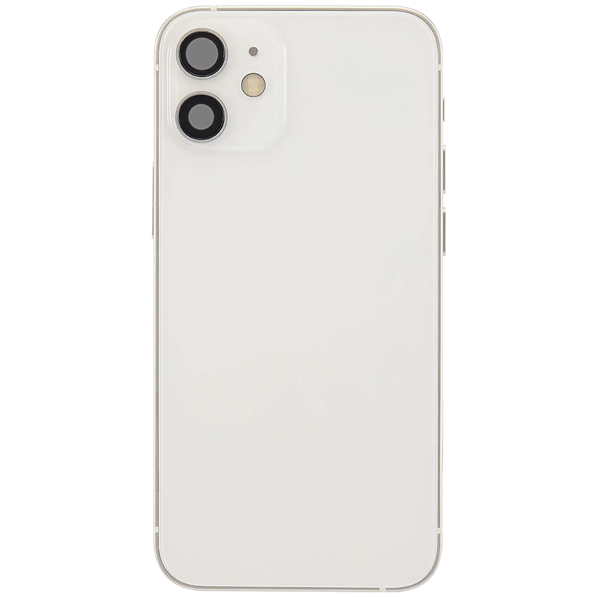 Back Housing W/ Charging Port Flex & Small Parts For iPhone 12 Mini (US Version) (Pull) (White)