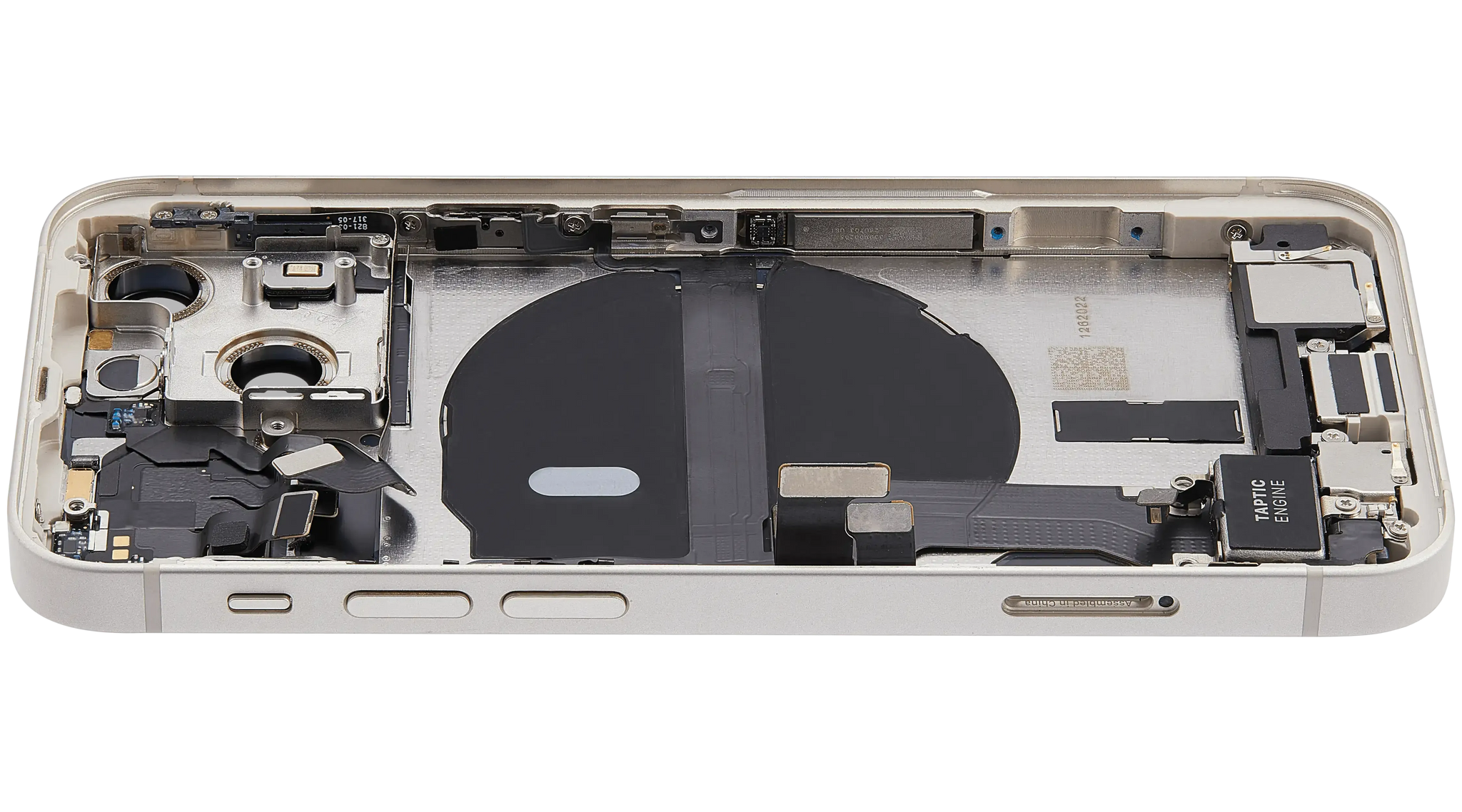 Back Housing W/ Charging Port Flex & Small Parts For iPhone 13 Mini (US Version) (Used OEM) (Pull) (Starlight)