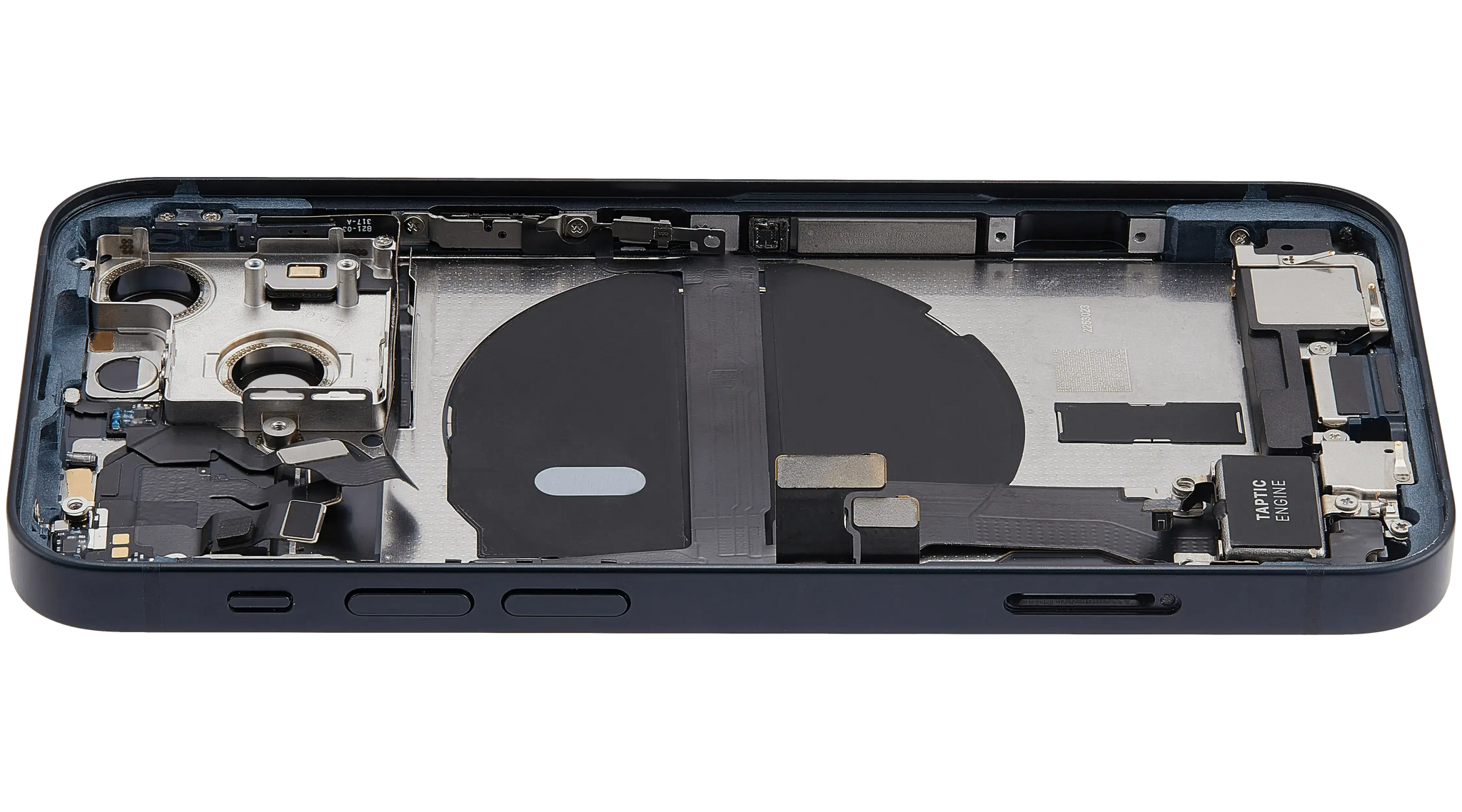 Back Housing W/ Charging Port Flex & Small Parts For iPhone 13 Mini (US Version) (Used OEM) (Pull) (Midnight)