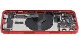 Back Housing W/ Charging Port Flex & Small Parts For iPhone 12 (US Version) (Used OEM) (Pull) (Red)