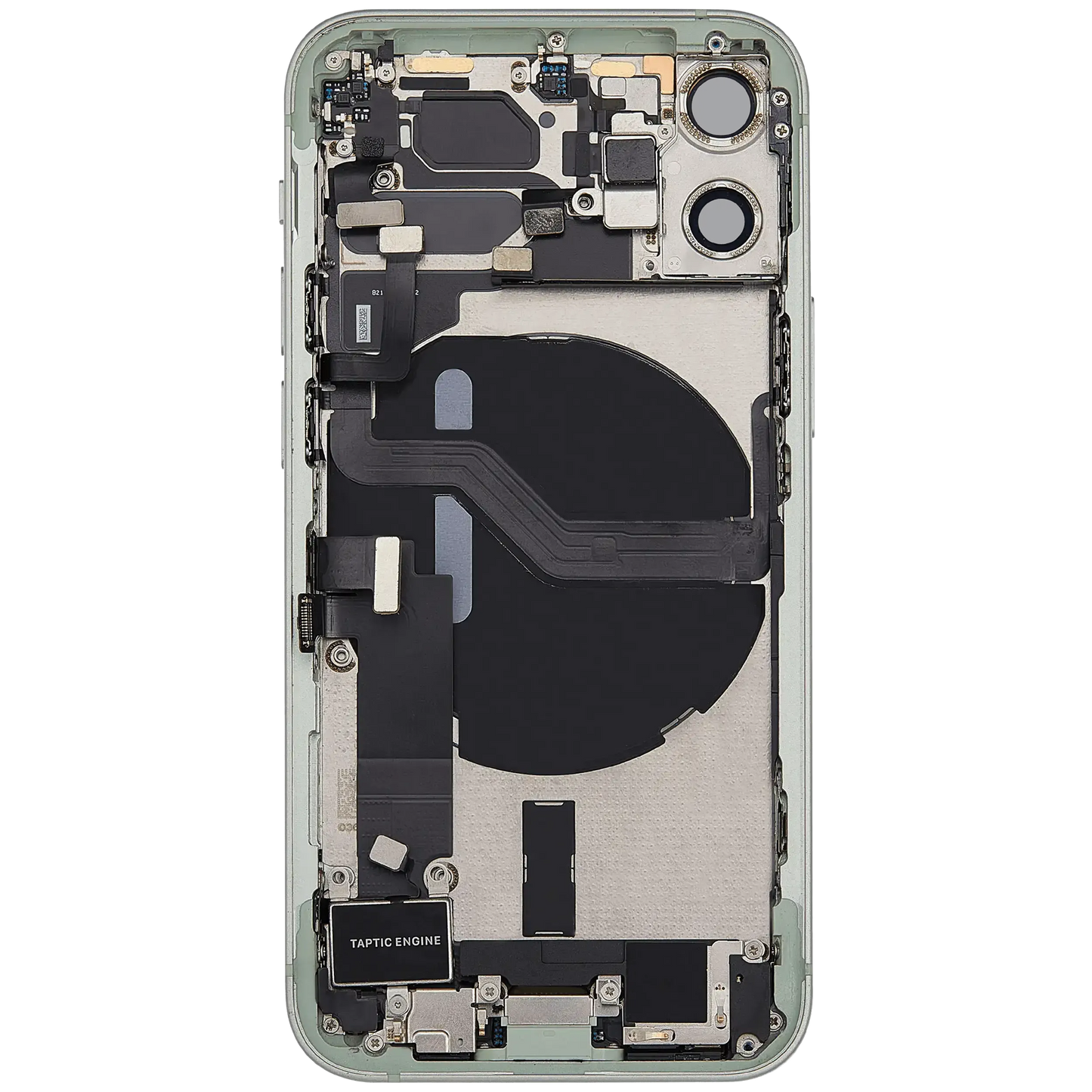 Back Housing W/ Charging Port Flex & Small Parts For iPhone 12 Mini (EU / Global Version) (Pull) (Green)