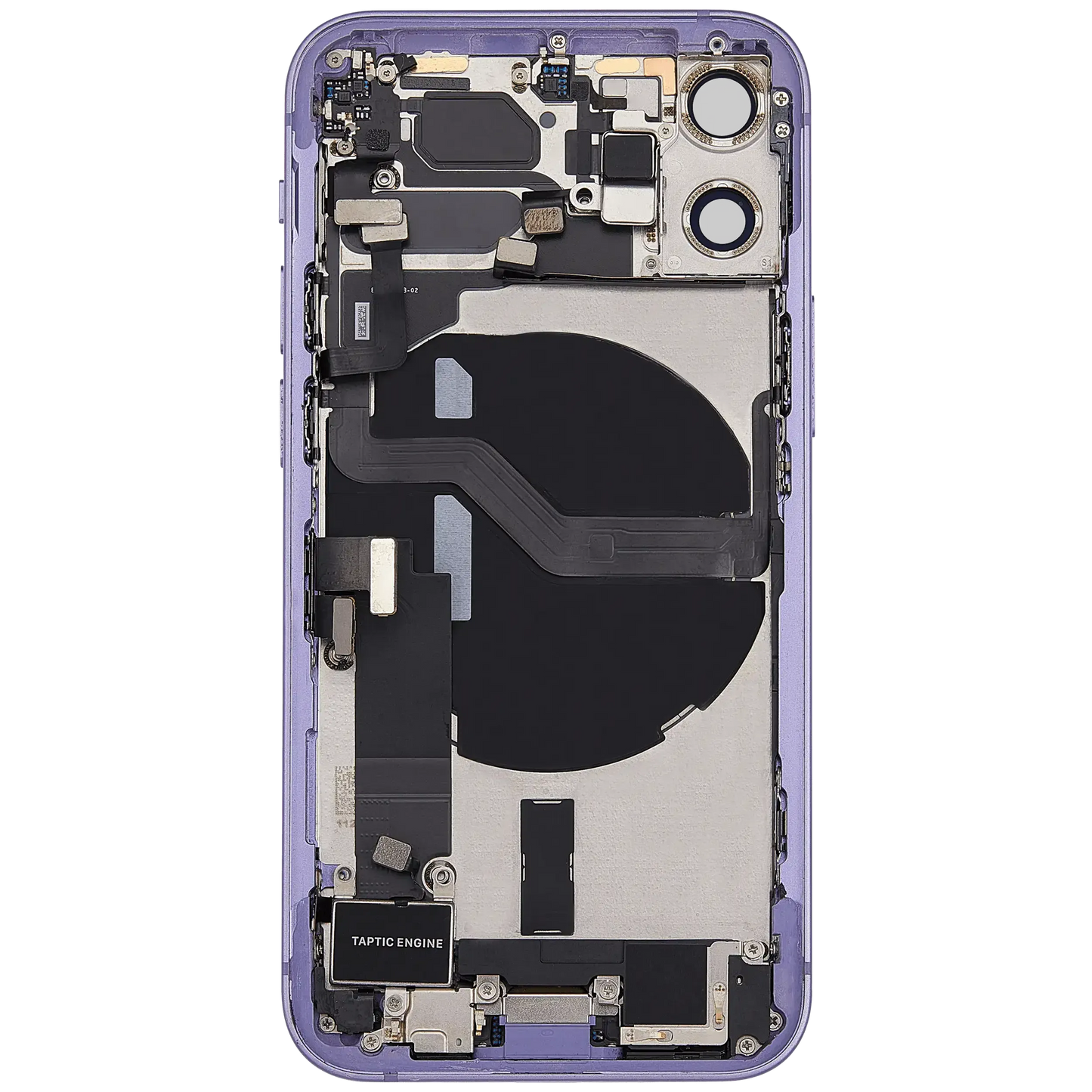 Back Housing W/ Charging Port Flex & Small Parts For iPhone 12 Mini (EU / Global Version) (Pull) (Purple)