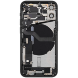 Back Housing W/ Charging Port Flex & Small Parts For iPhone 12 Mini (EU / Global Version) (Pull) (Black)