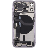 Back Housing W/ Charging Port Flex & Small Parts For iPhone 12 Mini (US Version) (Pull) (Purple)