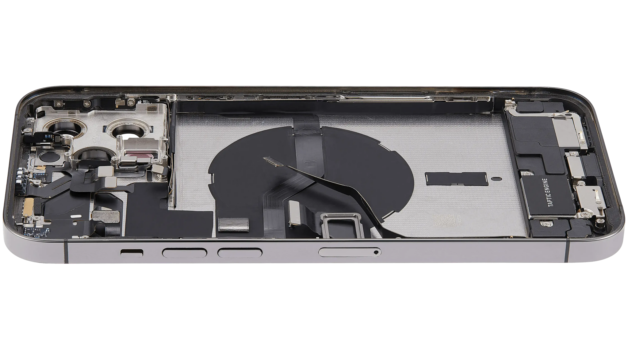 Back Housing W/ Charging Port Flex & Small Parts For iPhone 12 Pro Max (US Version) (Used OEM) (Pull) (Graphite)