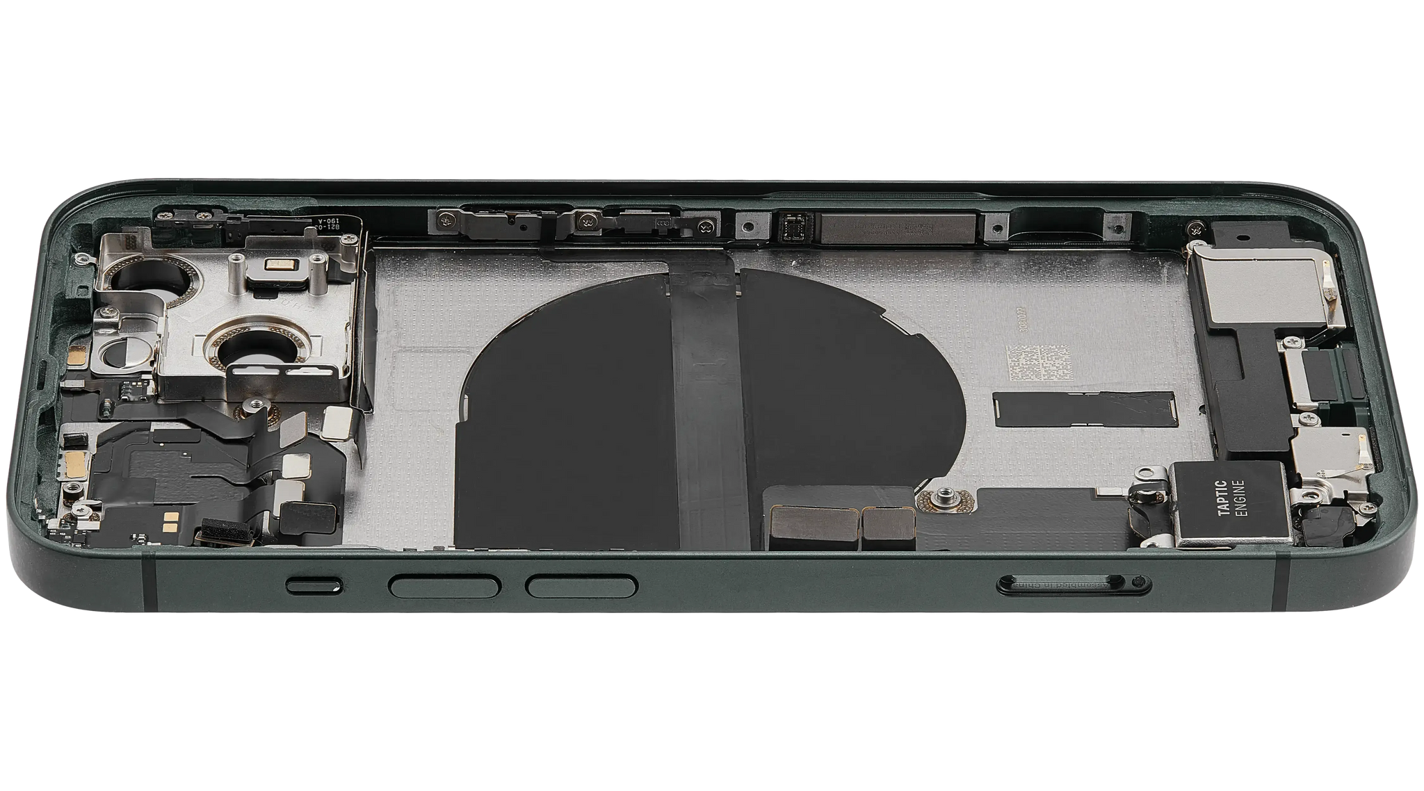 Back Housing W/ Charging Port Flex & Small Parts For iPhone 13 (US Version) (Used OEM) (Pull) (Green)