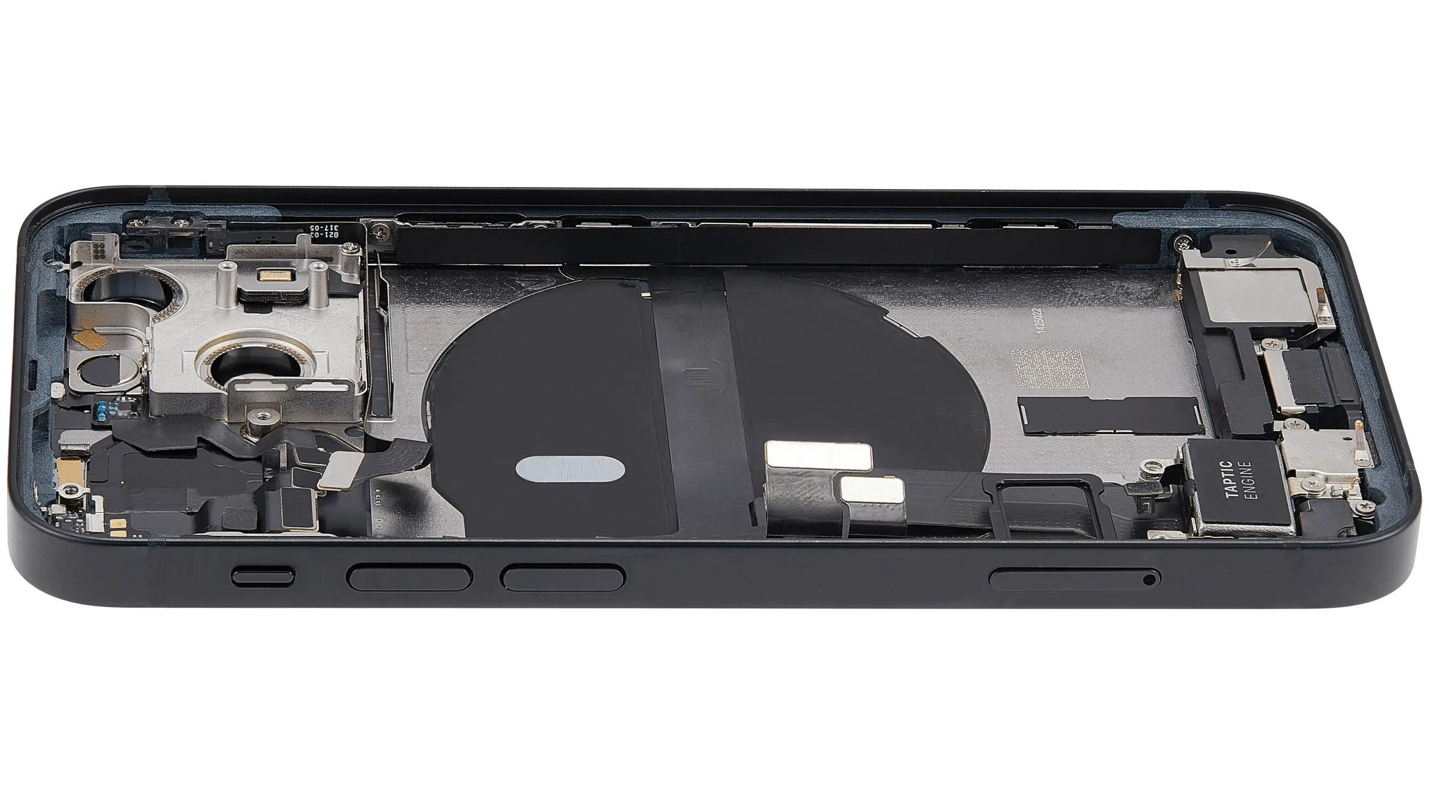 Back Housing W/ Charging Port Flex & Small Parts For iPhone 13 Mini (EU / Global Version) (Used OEM) (Pull) (Midnight)