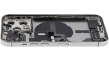 Back Housing W/ Charging Port Flex & Small Parts For iPhone 13 Pro (EU / Global Version) (Used OEM) (Pull) (Silver)