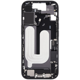 Mid-Frame Housing W/ Charging Port Flex & Small Parts For iPhone 17 (EU / Global Version) (Pull) (Black)