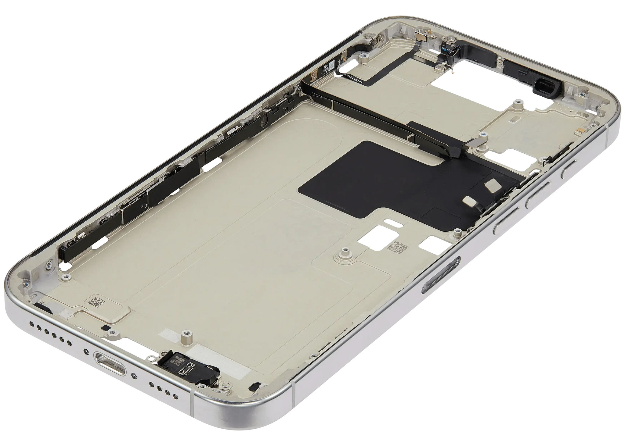 Mid-Frame Housing W/ Small Parts For iPhone 16 Pro Max (EU / Global Version) (Pull) (White Titanium)