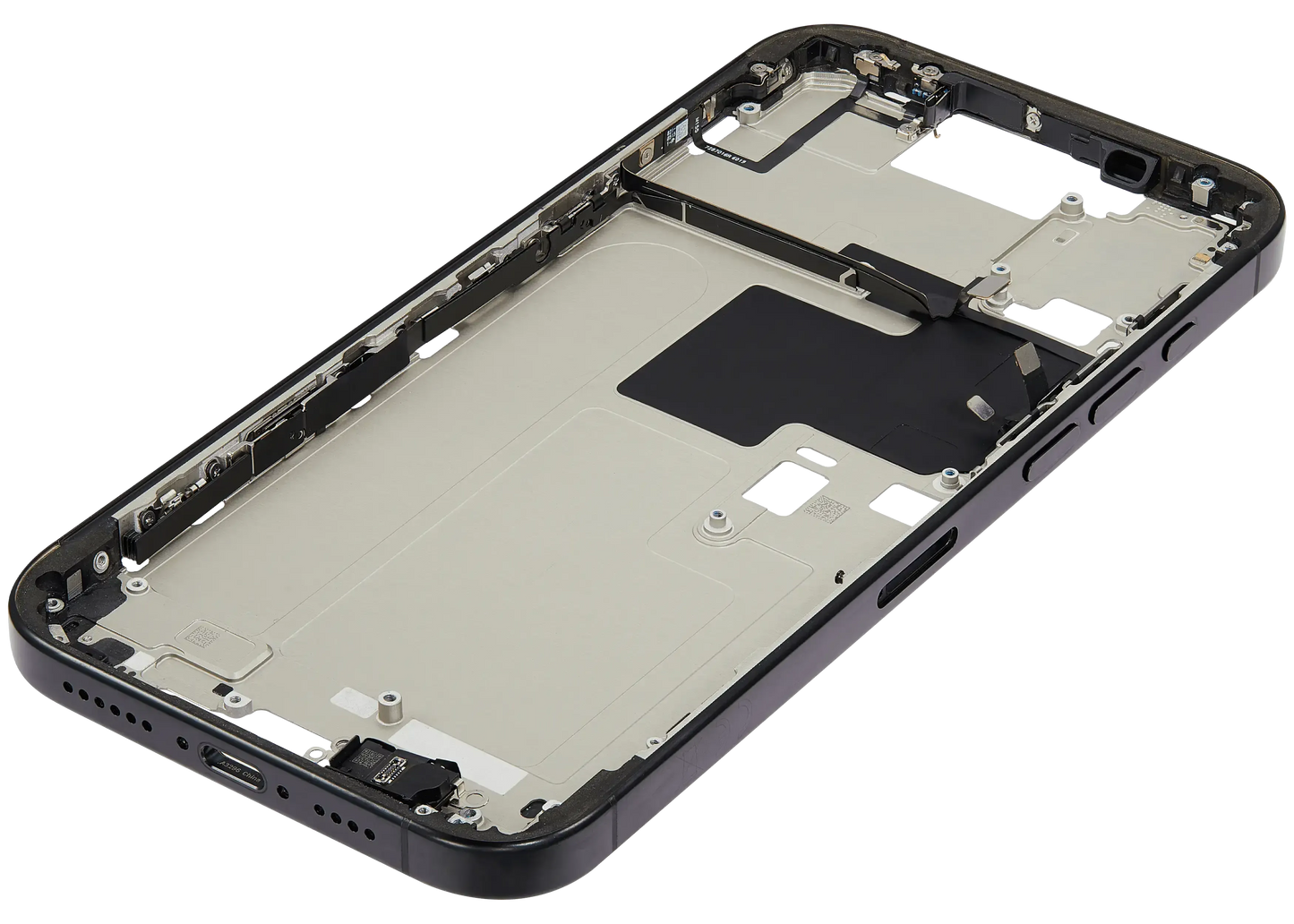 Mid-Frame Housing W/ Small Parts For iPhone 16 Pro Max (EU / Global Version) (Pull) (Black Titanium)
