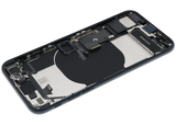 Back Housing W/ Charging Port Flex and Small Components Pre-Installed For iPhone SE (2022) (Used OEM) (Pull) (Midnight)