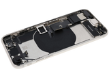 Back Housing W/ Charging Port Flex and Small Components Pre-Installed For iPhone SE (2022) (Used OEM) (Pull) (Starlight)