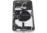Back Housing W/ Charging Port Flex & Small Parts For iPhone 13 Pro (US Version) (Used OEM) (Pull) (Silver)