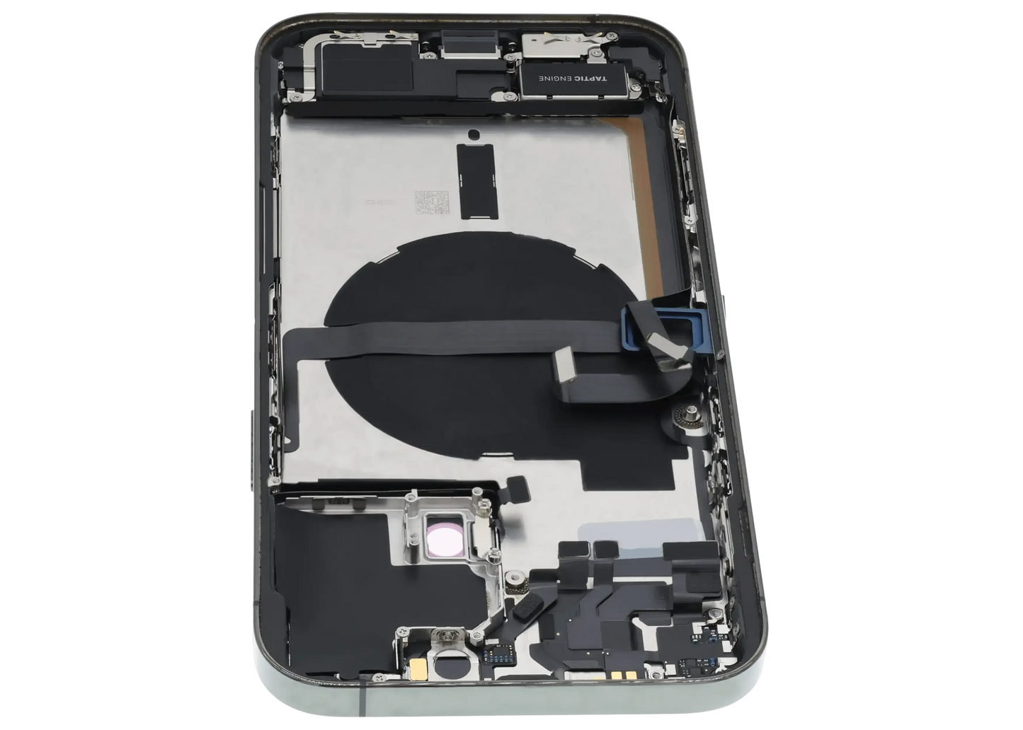 Back Housing W/ Charging Port Flex & Small Parts For iPhone 13 Pro Max (US Version) (Used OEM) (Pull (Alpine Green)
